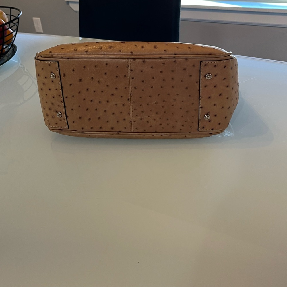 Dooney & Bourke Ostrich Leather Satchel. - Picture 11 of 13
